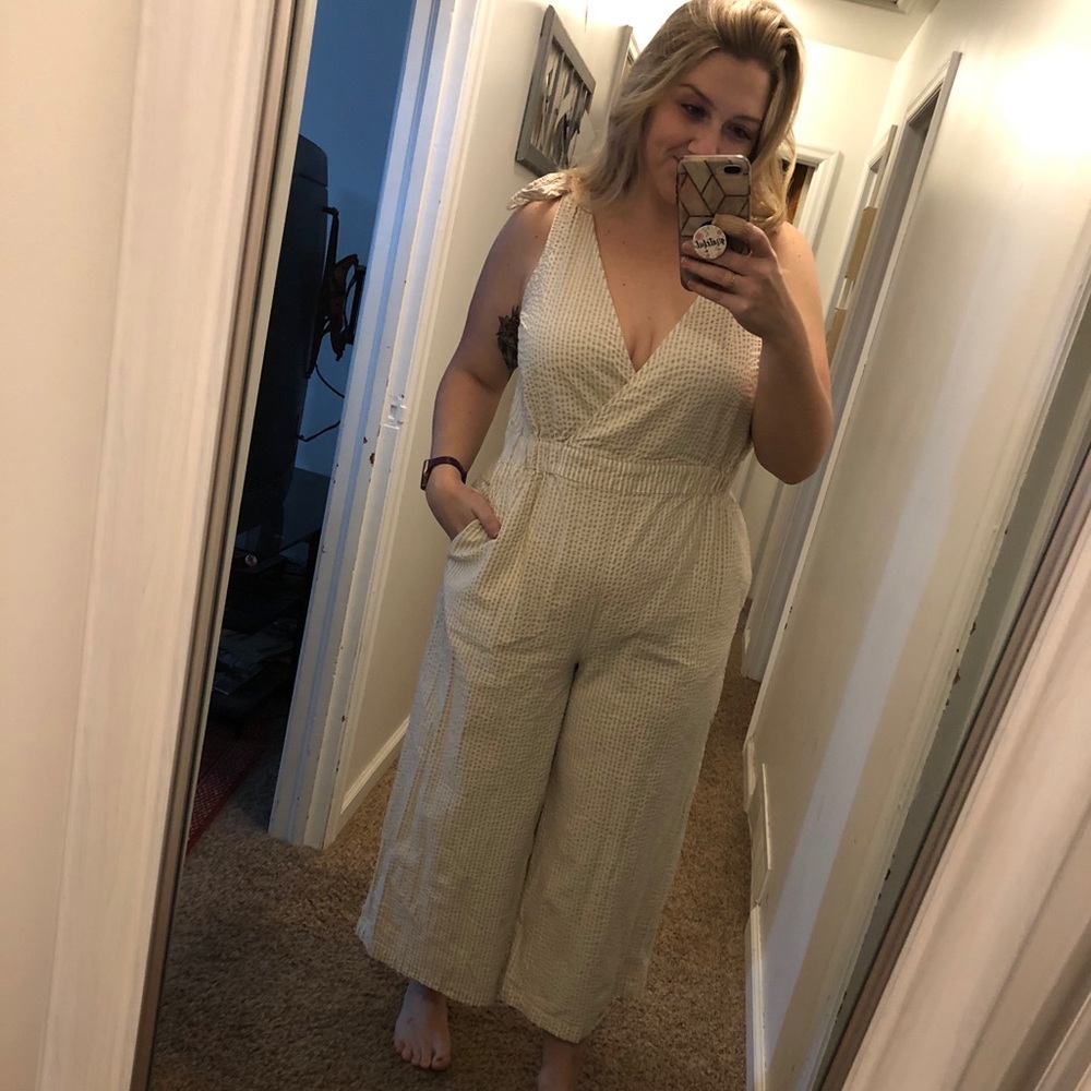 Adorable Seersucker Jumper!